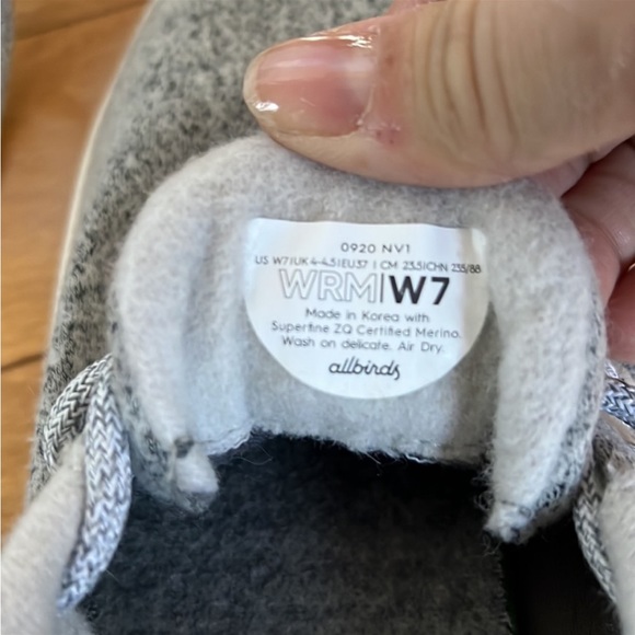 Allbirds wool runner limited edition mizzle dapple grey cream sole - Picture 2 of 8